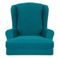 thumbnail image 4 of Funda de sofá cama sin brazos Spandex Stretch Futon Slipcover antideslizante elástico Sofá plegable completo Escudo de sofá adaptaciónción a sofá Verde Yotijar Funda antideslizante para silla de ala, 4 of 10