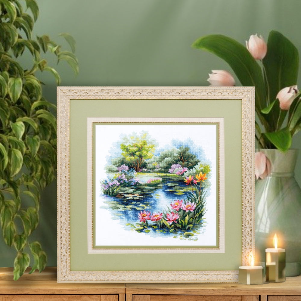 The Water Lily Pond 70-38 Counted Cross-Stitch Kit