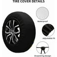 thumbnail image 3 of Starry Night Camping Spare Tire Cover Wheel Protectors Weatherproof Universal Wheel Cover for Trailer RV SUV Truck Camper Travel Trailer, 3 of 10