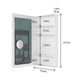 thumbnail image 4 of Litake Bathroom Wall Cabinet With Mirror, Hidden Shelves Bathroom Mirror Cabinet, Embedded Or Surface Mounted Bathroom Single-Door Wall Cabinet 20" x 20" x 36", 4 of 8