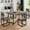 Gray, variant on PAPROOS Dining Table Set for 4, 5 Piece Dining Room Table Set with Faux Marble Top and Fabric Upholstery Chairs, Modern Dinette Sets for Breakfast Nook, Kitchen Table and Chairs Set, White&Gray