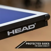 HEAD Collapsable Ping Pong Table with Net, 108 x 60 x 30 inches, Blue