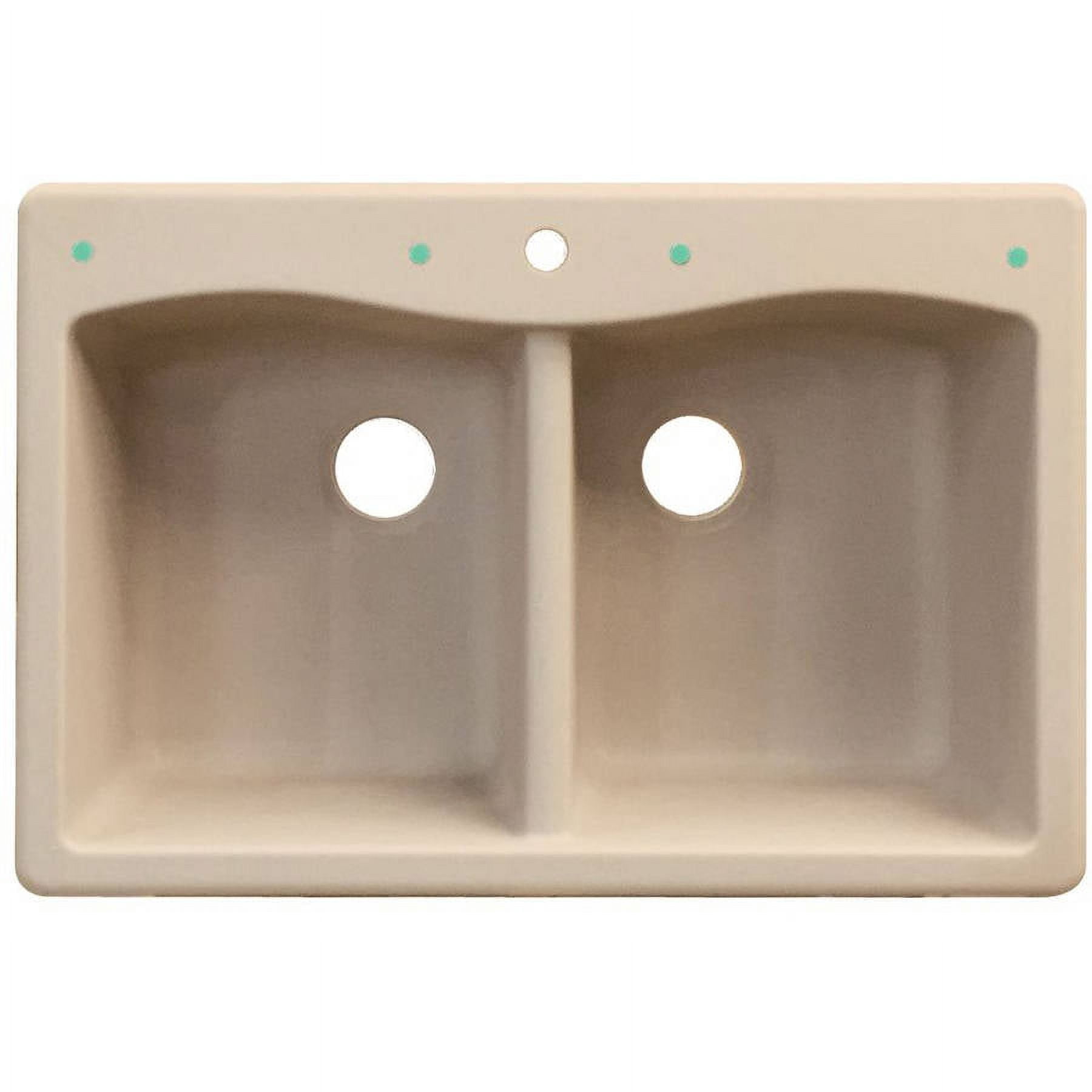 Transolid 33" x 22" Top Mount Aversa Granite Kitchen Sink, Available in Various Colors