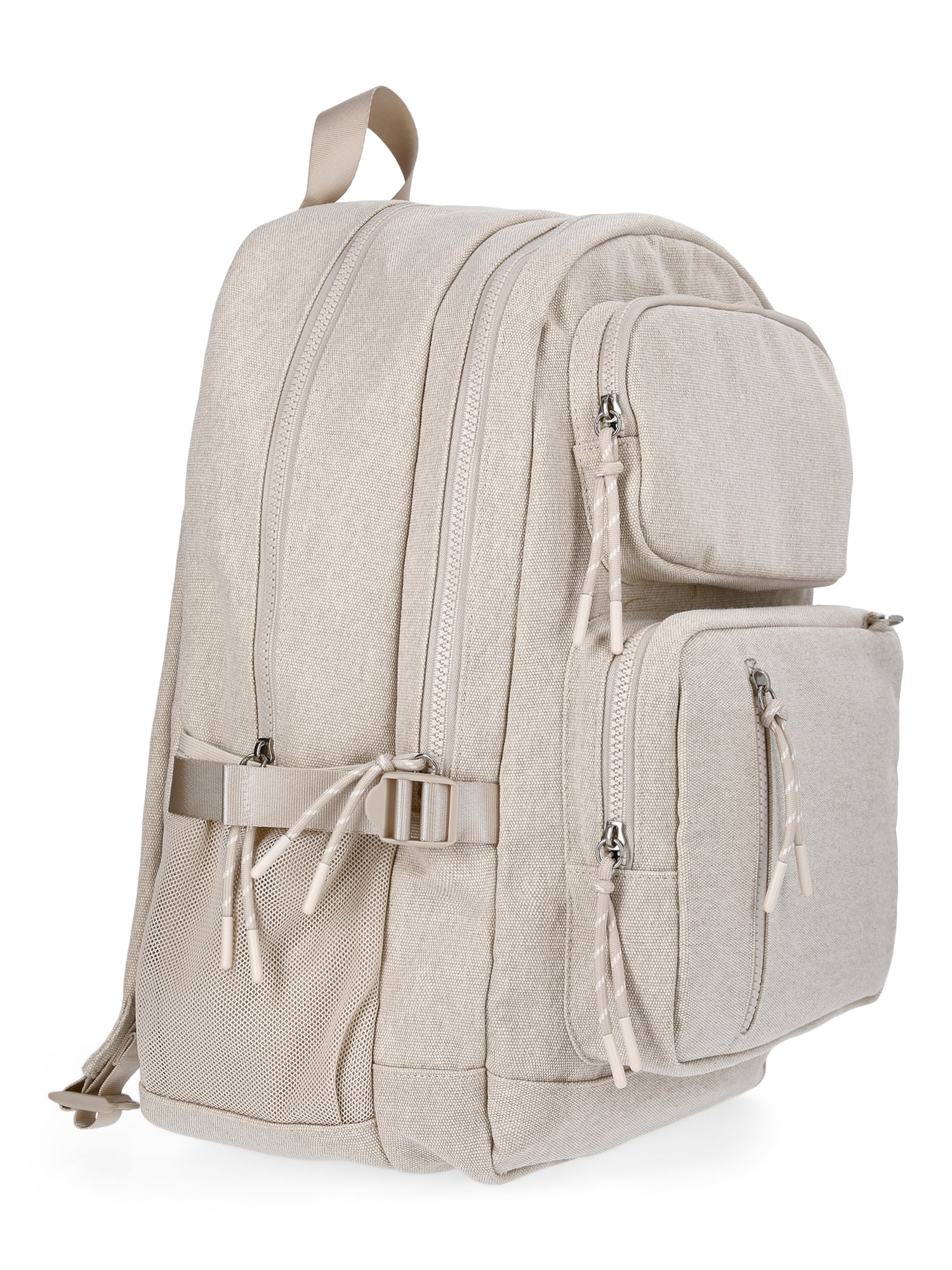 No Boundaries Women's 17.5" Multi Pocket Backpack, Taupe