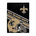 thumbnail image 1 of NORTHWEST NFL New Orleans Saints Raschel Throw Blanket, 60" x 80", Slant, 1 of 4