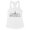 White, variant on Skyline Brussels Belgium Tank Top Fitted Racerback Women's Large White