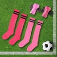thumbnail image 7 of Buquapse 2 Pairs Kids Soccer Shin Guards with Socks, Shin Pads and Long Soccer Socks for 3-15 Years Youth Boys and Girls, Lightweight and Breathable Soccer Protection Equipment(Pink + Rose Red), 7 of 7