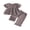 Coffee short sleeve, variant on Toddler Kids Girls Summer Outfits Plaid Clothes Set 12 18 24 Months 2T 3T 4T 5T Sleeveless Doll Collar Vest Tops and Elastic Waist Pants
