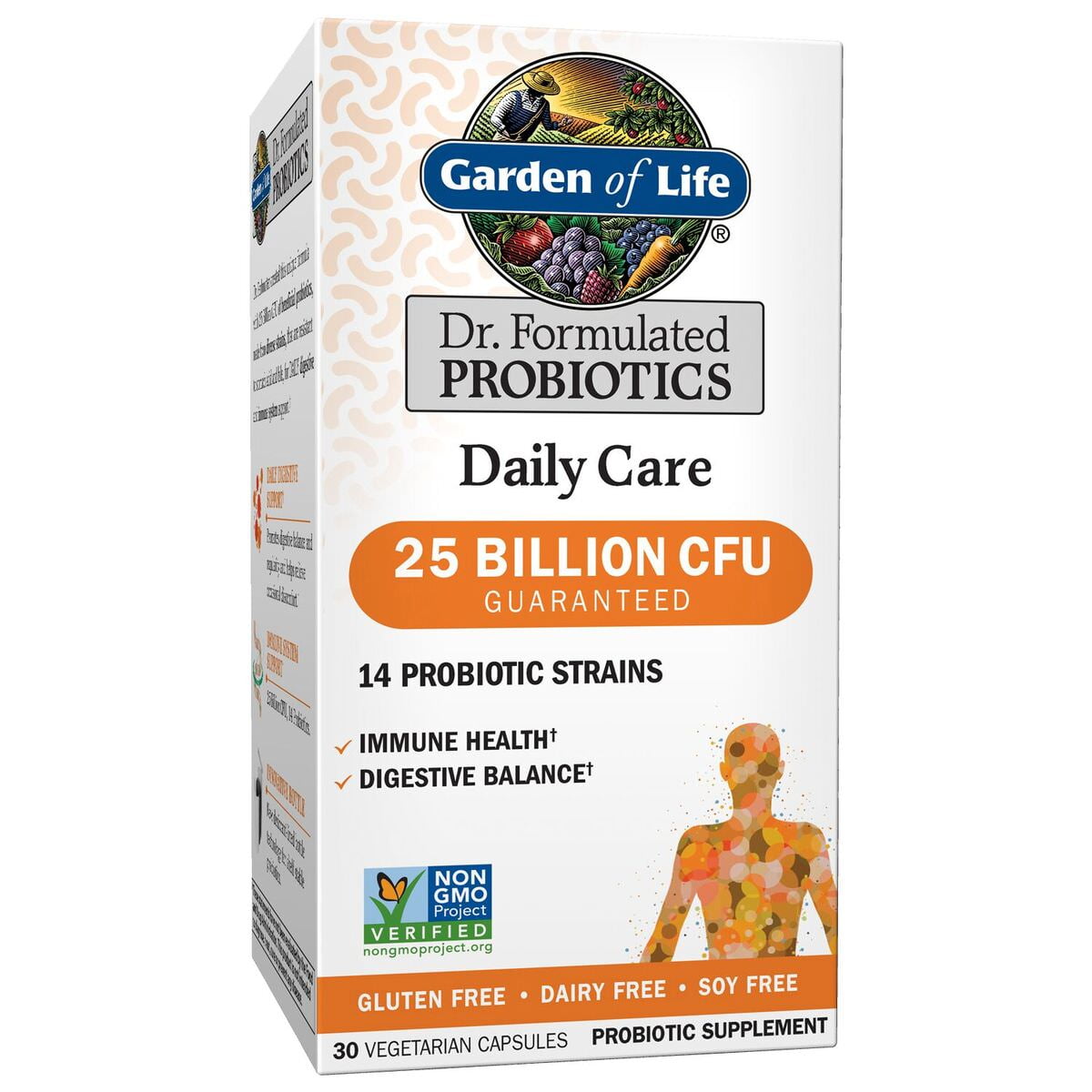 Garden Of Life Dr Formulated Daily Care Probiotics 25 Billion Cfu 30 Ct Walmart Com Walmart Com