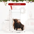 thumbnail image 4 of Salouo Yak Print Christmas Stockings,Large Xmas Stocking Set of 1 Holiday and Farmhouse Stocking for Christmas Holiday Party Decoration(17.7*11 Inch), 4 of 7