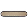thumbnail image 2 of VHC Brands Braided Cotton Table Runner 12x60, Cotton Dining Room, Kitchen Table Runner, Jute Style, Farmhouse, Stenciled, My Country Collection, Rectangle 12x60, Stars, Navy, 2 of 3