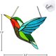 thumbnail image 3 of Teissuly Hummingbird Stained Glass Birds Window Hangings, Stained Glass Decorations,Bird Suncatcher for Window Decor Hummingbird Gifts for Mom,Bird Lovers Teissuly WER202309200683, 3 of 5