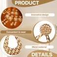 thumbnail image 3 of DESIGNICE 3 Pairs Statement Earrings for Women,Iron Plating Geometric Drop Earrings,Gold Statement Earrings Fashion Jewelry Gift for Her,Style4, 3 of 7