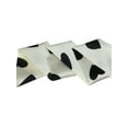 thumbnail image 5 of INSPIRE CHIC Women Ribbon Neckerchief Heart Pattern Narrow Hair Wrist Scarf Handle Wrap White Heart L, 5 of 6