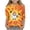 Orangeâ‘£, variant on Dvprdro Girls Halloween Print Crew Neck 3/4 Sleeve Tunic T-Shirt Vintage Casual Pullover Top Fall Holiday Daily Wear