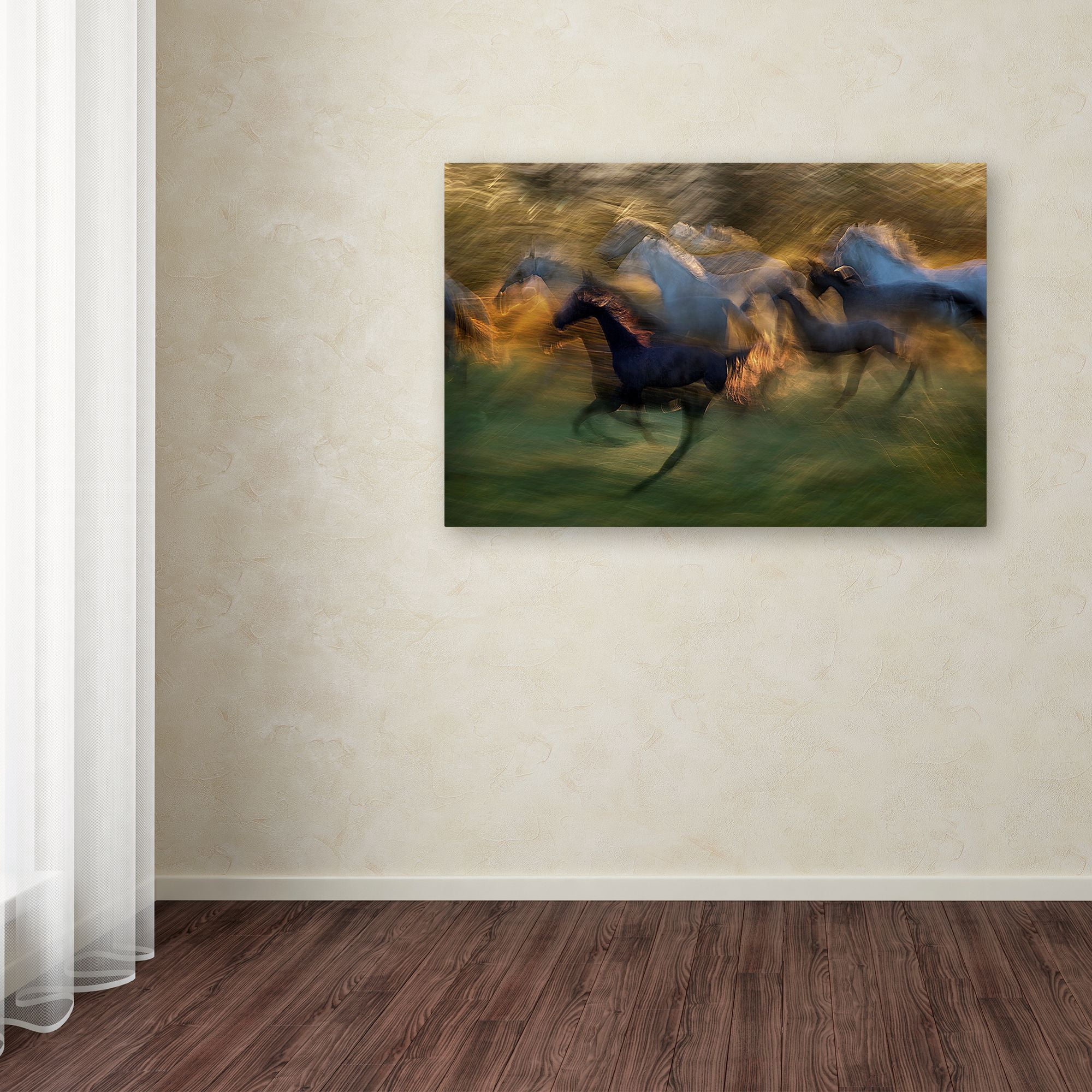 Milan Malovrh 'Fiery Gallop' Canvas Art