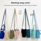 thumbnail image 5 of Minnieouse Bolsa de almacenamiento para botella de agua con correa, funda protectora cruzada, soporte colgante bordado, accesorios de viaje para Bolsas de mensajero y de hombro paón azul, 5 of 6