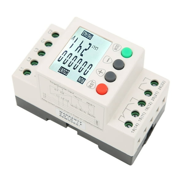 Three Phase Voltage Protector JVR 800,2, Over,Voltage, Under,Voltage, Phase LossandSequence Relay, For 35mm Rail