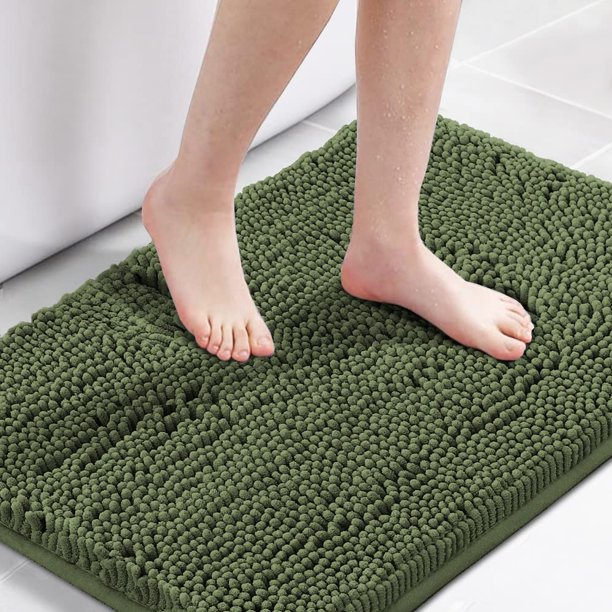 Alfombra de baño H.VERSAILTEX Loden Soft Shaggy Chenille 50 x 80 cm