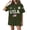 Army Green, variant on Womens 4th of July American Flag T-Shirt Patriotic Oversized Navy Short Sleeve Crewneck S-XXXL,Size 2XL