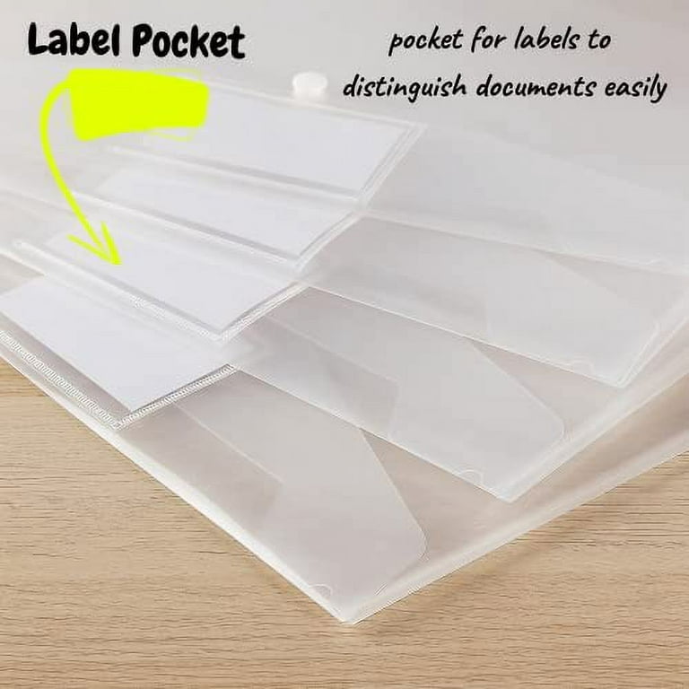 Mr. Pen- Clear Plastic Envelopes, 4 Pack, A4, Letter Size, Plastic