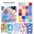 thumbnail image 2 of Diamantes De Imitación 24 Rejillas De Resina Plana Para Uñas, 3500 Piezas De Uñas Para Uñas Acrílicas, Manicura, Decoraciones De Uñas DIY, 2 of 8