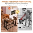 thumbnail image 3 of Walnest Elevated Dog Bowls Stand with 2 Stainless Steel Dishes&Non-Slip Feet,Adjustable Raised Cat Dog Bowl Stand Feeder Dog Food and Water Bowls for Small Dogs Cats and Pet,Walnut, 3 of 9
