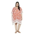 thumbnail image 2 of Oussum Women Plus Size Tunic Short Kaftans Dress Ladies Summer Tunics Online, 2 of 8