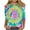 Green, variant on Happy Easter Womens Shirts 3/4 Sleeve Bunny Tie Dye Print Trendy Pullover Tops Crewneck Festival T Shirts Loose Dressy Holiday Blouse Religious Going out Summer Tees L