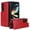 Red, variant on Nalacover for Samsung Galaxy Z Fold3 Kickstand Wallet Case with Card Slots, Luxury PU Leather Shockproof Magnetic Secure Button Folding Phone Case for Samsung Galaxy Z Fold3,White