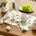 thumbnail image 4 of Queilt 4 Pack Placemats, Washable Rabbit Carrot Easter Eggs Pattern 30 x 45 cm for Spring Banquet Kitchen Party Decoration, 4 of 5