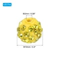 thumbnail image 2 of Uxcell 10mm Rhinestone Clay Beads, Pave Crystal Disco Rhinestone Bead for DIY Jewelry Making Bracelet, Light Yellow 25Pcs, 2 of 6