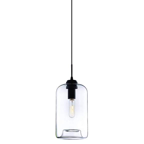Matteo Canada C41408CL Clear Glass One-Light Modern Pendant Fixture 12.63"H