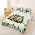 thumbnail image 2 of Erosebridal Country Camping Camper Full Size Comforter Sets,Green Rustic Leaves Bedding Sets For Girls Kids,Reversible,3pcs, 2 of 7