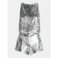 thumbnail image 4 of No Boundaries Sequin Tank Top and Shorts Set, 2-Piece, Women's, 4 of 4