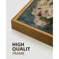 thumbnail image 3 of Drsoum Vintage Flower Wall Art 16x16in Natural Framed Classic Retro Floral Wall Prints Modern Farmhouse Kitchen Bathroom Office Decor, 3 of 5