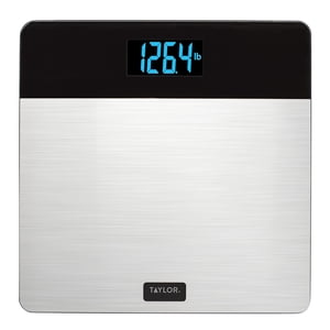 Taylor Precision Digital Bathroom Scale 400 Lb Stainless