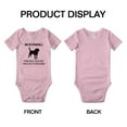 thumbnail image 3 of Warning: Protected by A English Foxhound Dog Funny Baby Rompers Infant Clothes (Pink,0-3 Months), 3 of 5