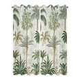 thumbnail image 2 of nqOlkjepod Outdoor Curtains for Patio Waterproof, Tropical Green Palm Tree Outdoor Privacy Panels Grommet, Summer Beach Botanical Blackout Outside Curtains for Porch/Cabana 54"x108", 2 Panels, 2 of 8
