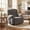 Gray, variant on Garvee Oversized Wide Recliner Chair-Heat and Vibration Massage, 360° Swivel Rocker Chair, Manual Recliner with Cup Holders & Side Pocket