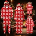thumbnail image 5 of Lopecy-Sta Christmas Matching Onesie for Men Holiday Hooded Jumpsuit Sleepwear Pjs for Daddy Xmas Loungewear for Men, 5 of 6