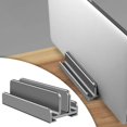 thumbnail image 3 of Tachiuwa 3 in 1 Vertical Laptop Stand Base Holder, Stable 3 Slots, Aluminum Notebook Dock Gray, 3 of 9