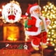 thumbnail image 1 of Climbing Ladder Santa Claus Christmas Figurine Ornament Gifts, 1 of 9