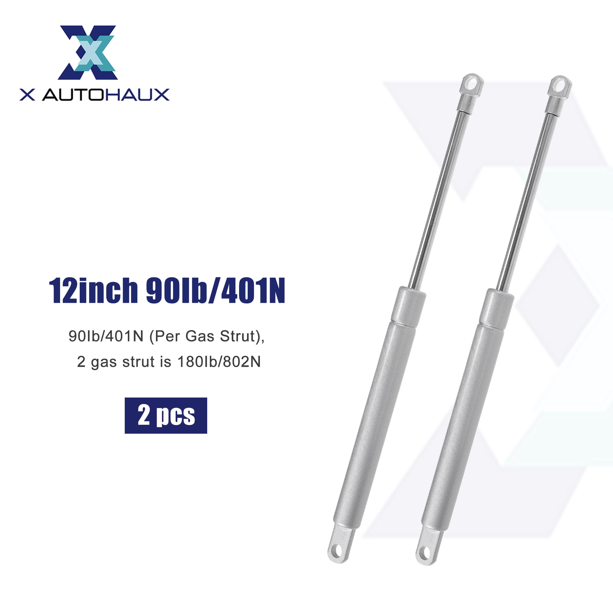 Unique Bargains 2Pcs 12inch Lift Supports Struts Gas Spring for RV Car Truck 90Ib/401N