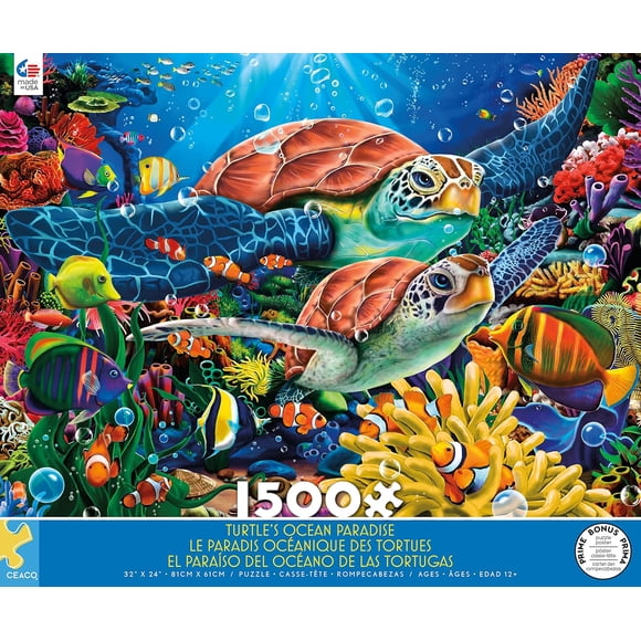 Ceaco - Collection Océan - Tortues - Casse-Tête de 1500 Pcs