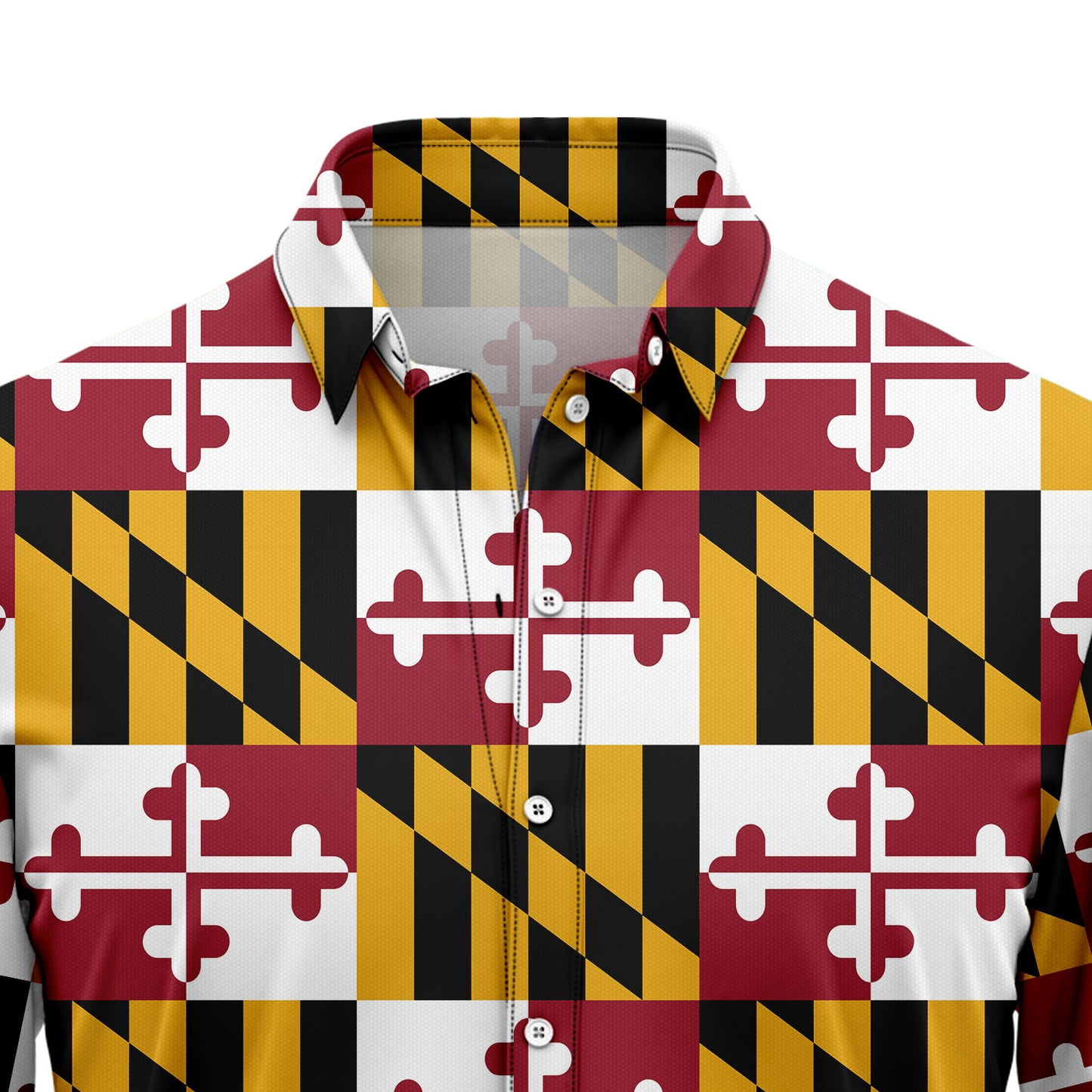 Maryland Flag Aloha Hawaiian Shirts