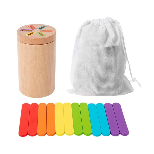 Lipstore Montessori Sticks Matching Sorting Toy Sensory Matching Toy Cognitive Fine Motor Set A