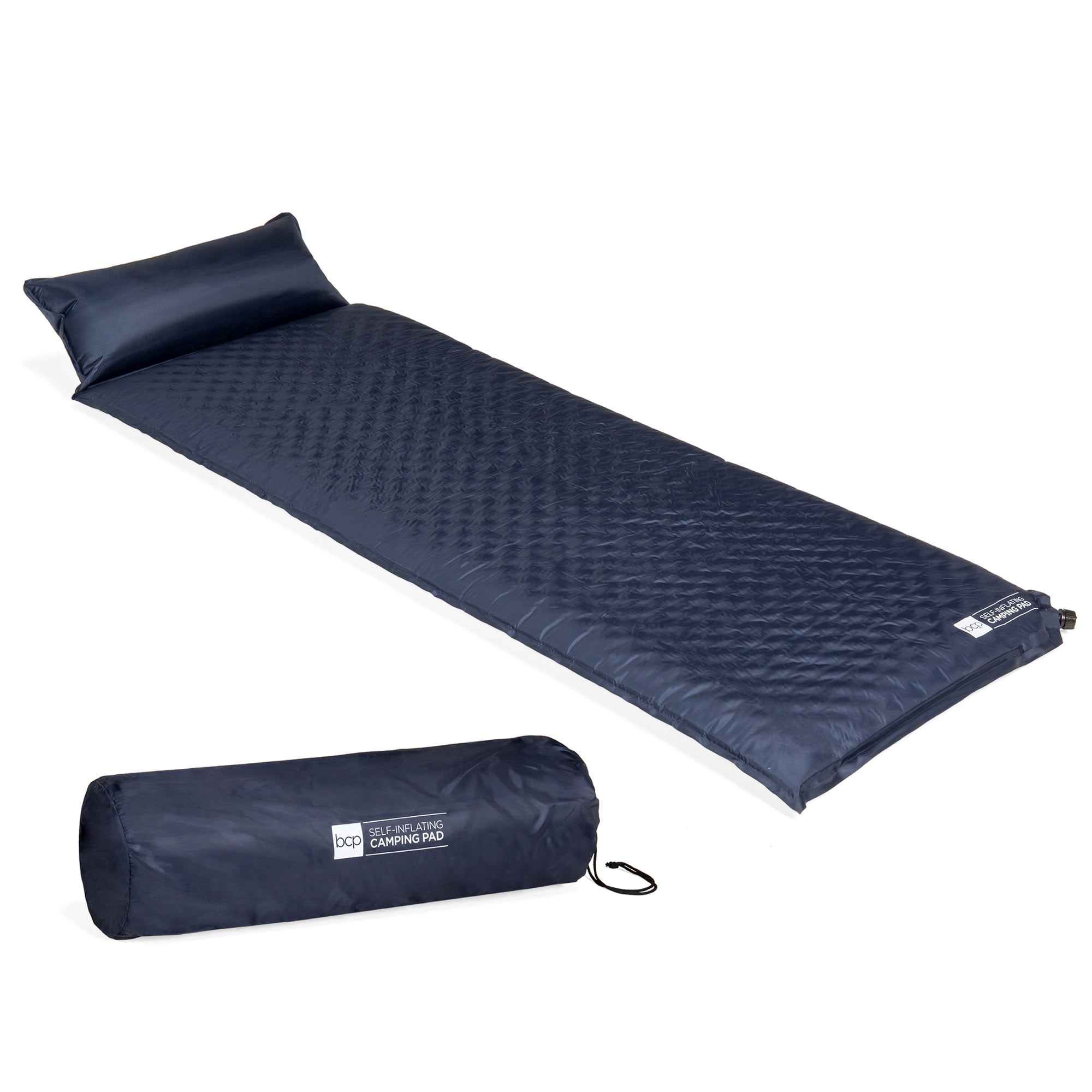 Sleeping Mat with Pillow-Ultralight Self Inflating Camping Mattress Roll