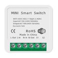 thumbnail image 1 of Amdohai Tuya Wifi Mini Intelligent Switch 2 Way Control Home Universal Switch Module Compatible with Amazon Alexa Google Assistant, 1 of 8