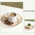 thumbnail image 6 of Hariumiu Salad Plate Transparent Fruit Plate with Golden Edge Stackable Snacks Serving Platter Unbreakable Round Salad Dessert Dinner Plate Dining Room, 6 of 8